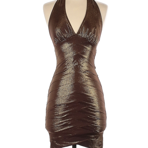 Bebe gold dress - Picture 1 of 2